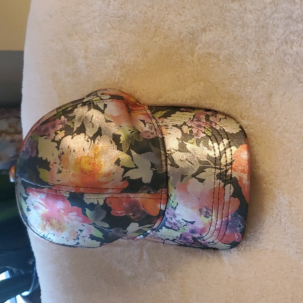 Free press shiny floral baseball cap